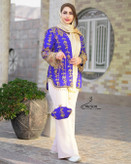 کت مجلسی زنانه جنس سوزندوز هندی به همراه کیف در چهار رنگ