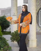 کت مجلسی زنانه جنس سوزندوز هندی به همراه کیف در چهار رنگ
